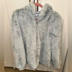 Urban Outfitters Light Blue Faux Fur Women’s Jacket